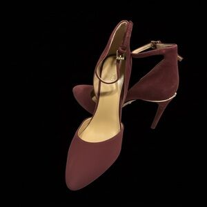 Michael Kors Burgundy Suede Heels